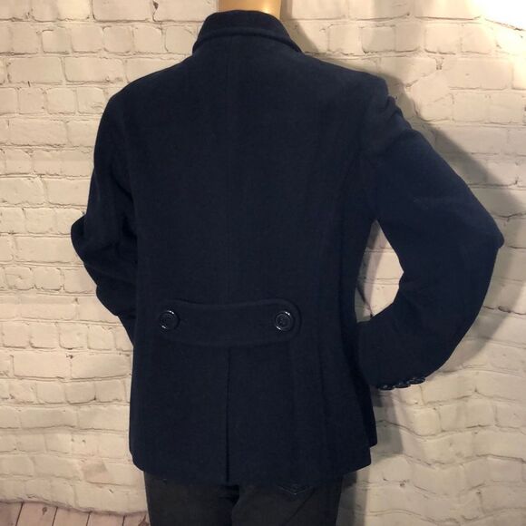 American Eagle Outfitters AEO Navy Blue Peacoat Quilted Lining Medium M - Picture 5 of 11